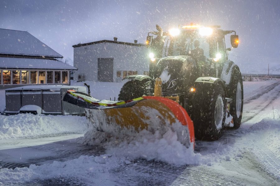 rough weather in winter season in norway